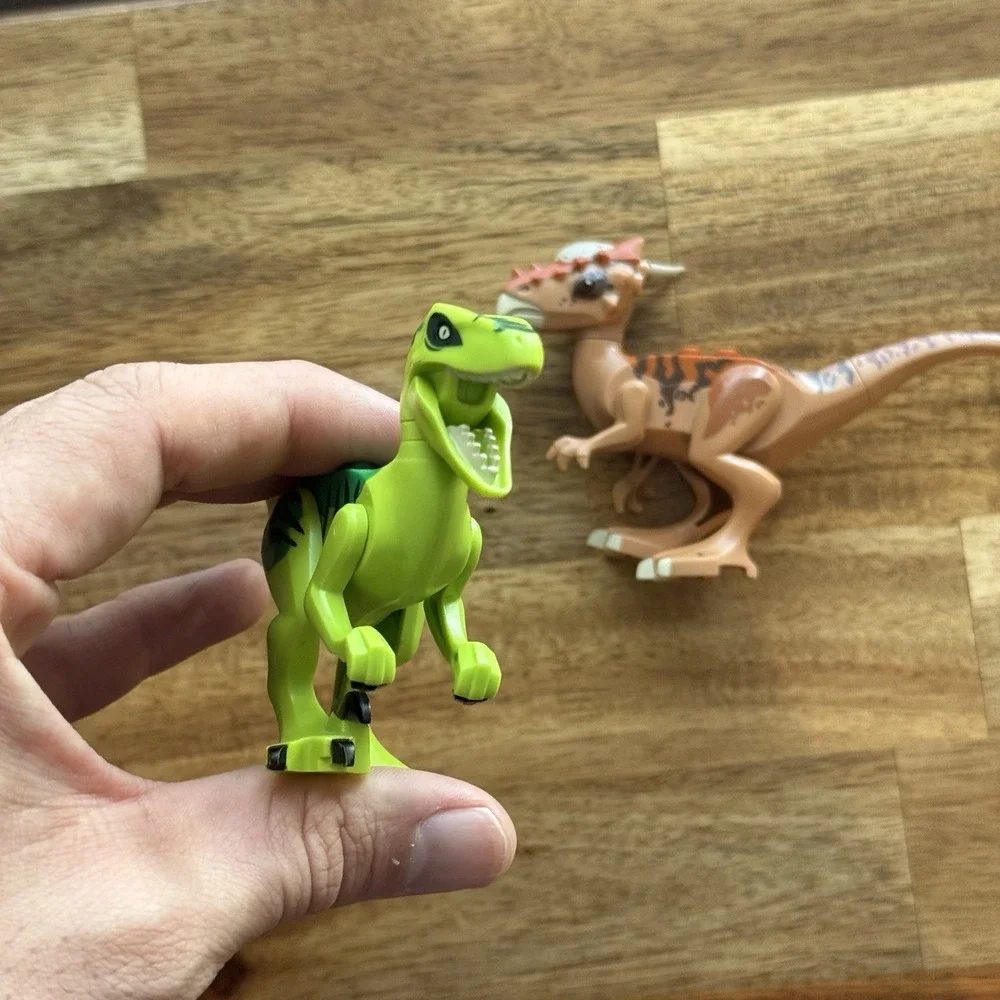 LEGO Jurassic World Stygimoloch Breakout -Dinosaur Escape Raptor FIGURES ONLY